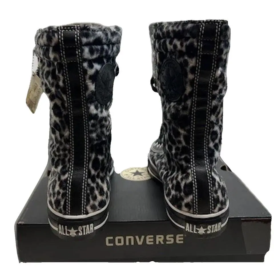 Converse shoes - LEOPARD FUR BLACK/WHITE - U50 - 1P363 7