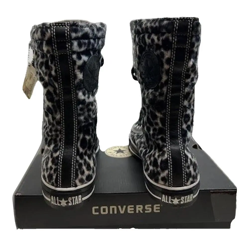 Converse shoes - LEOPARD FUR BLACK/WHITE - U50 - 1P363 6