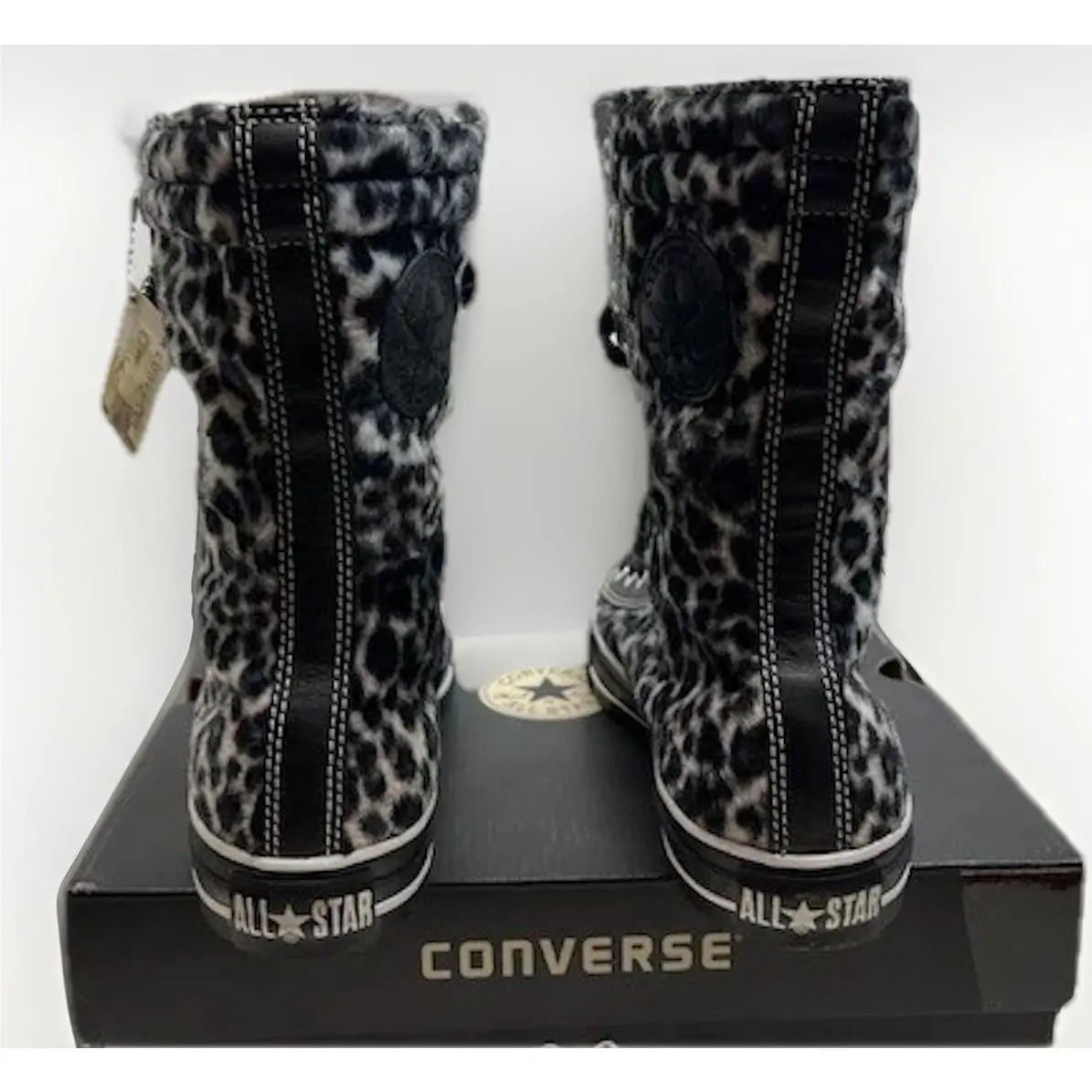 Converse shoes - Converse All Star Hi - All Star - LEOPARD FUR BLACK/WHITE - U50 - 1P363 7