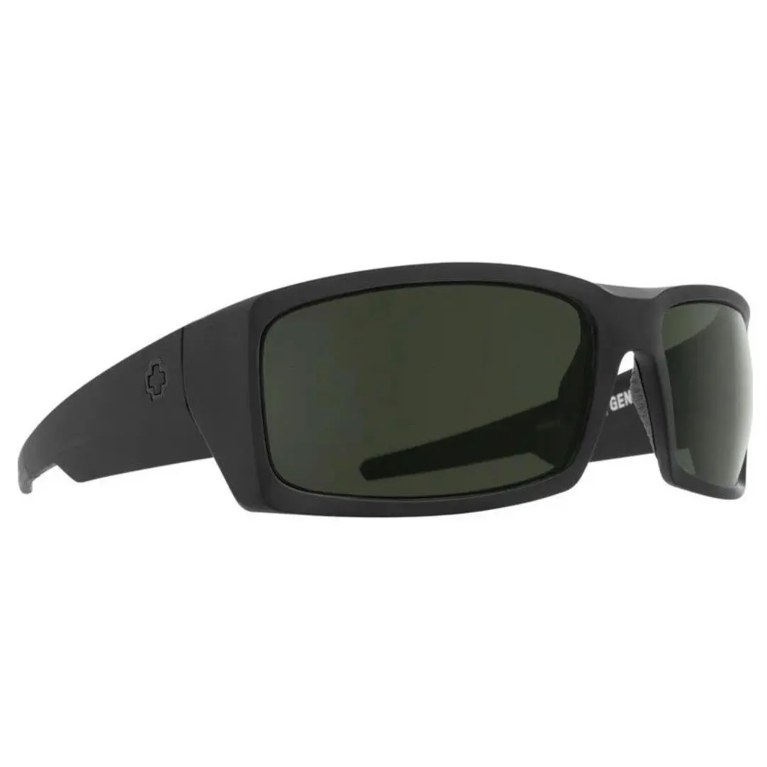 Spy Optic General Sunglasses - Sosi Mt Black Ansi Rx / Happy Gray Green Lens
