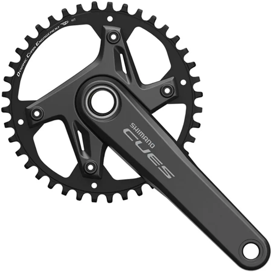 Shimano Cues FC-U6030-1 Crankset 9 Speed 170mm 40t 110/110BCD No Chainring Black