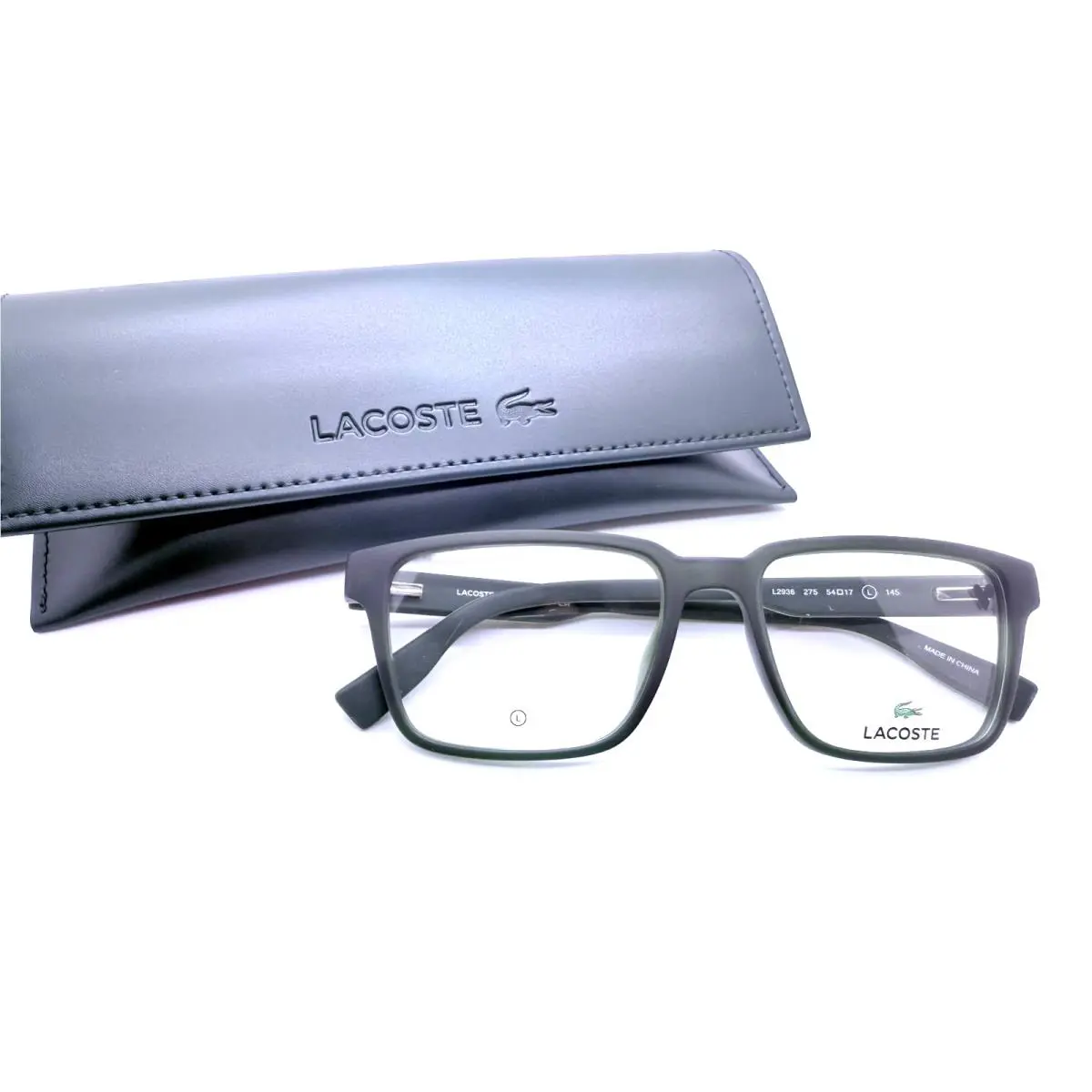 Lacoste L2936 275 Demo Square Men`s Eyeglasses 54-17-145