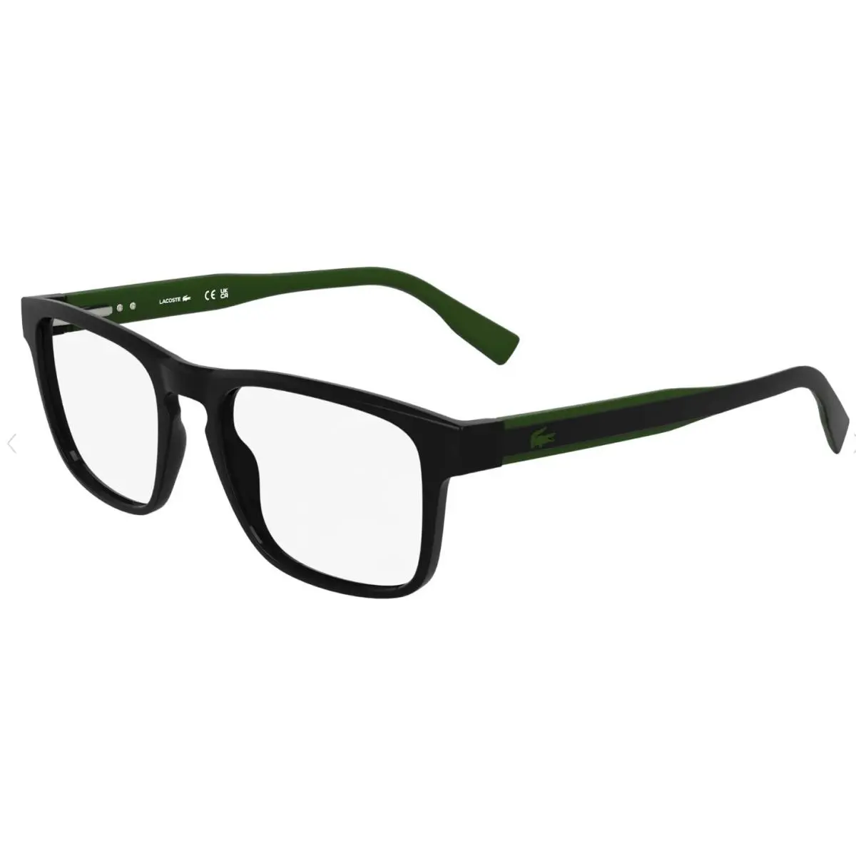 L2972 001 Black Rectangular Men`s Eyeglasses 54-19-145mm by Lacoste