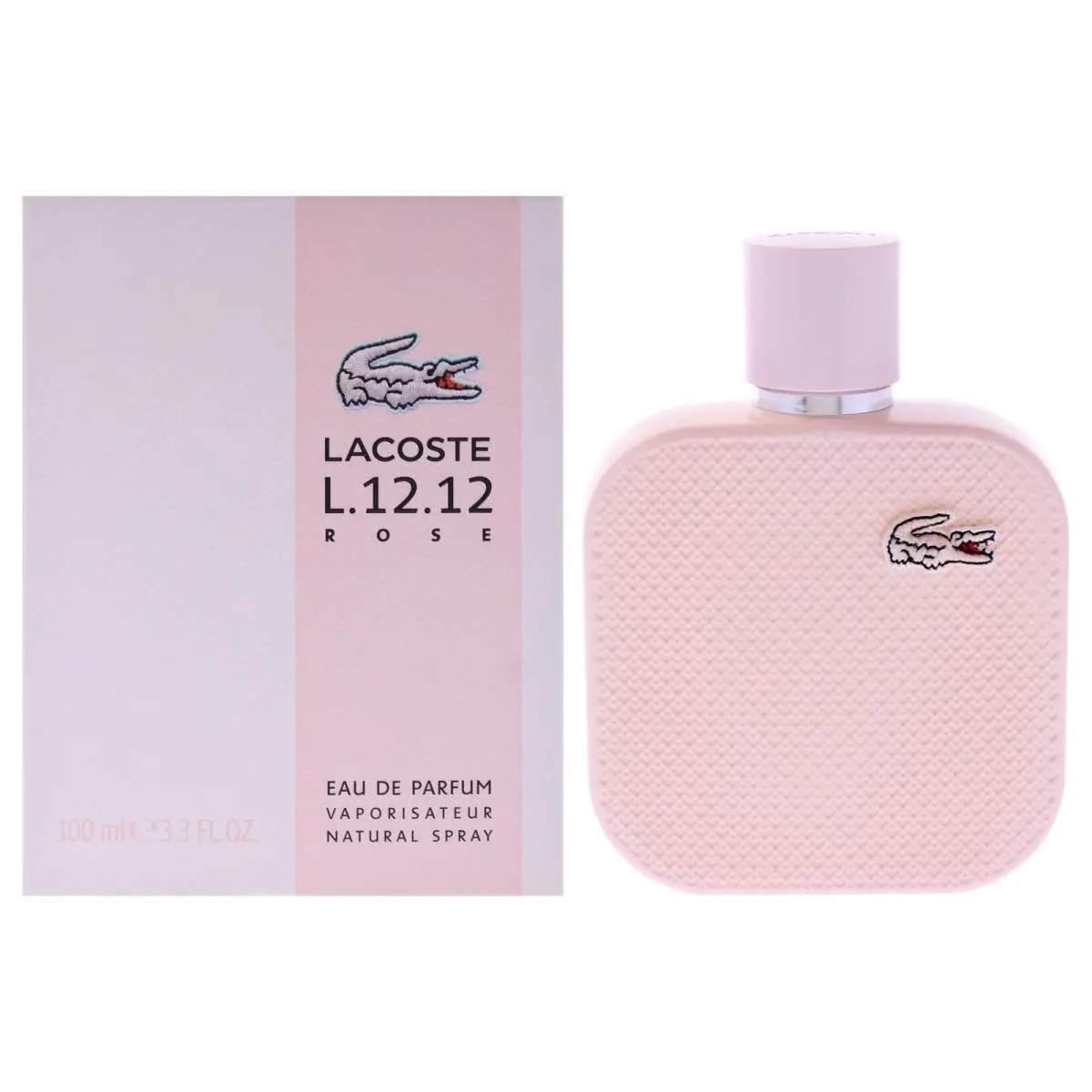 3 Pack  Eau De L.12.12 Rose  For Women - 3.3 oz Edp Spray by Lacoste