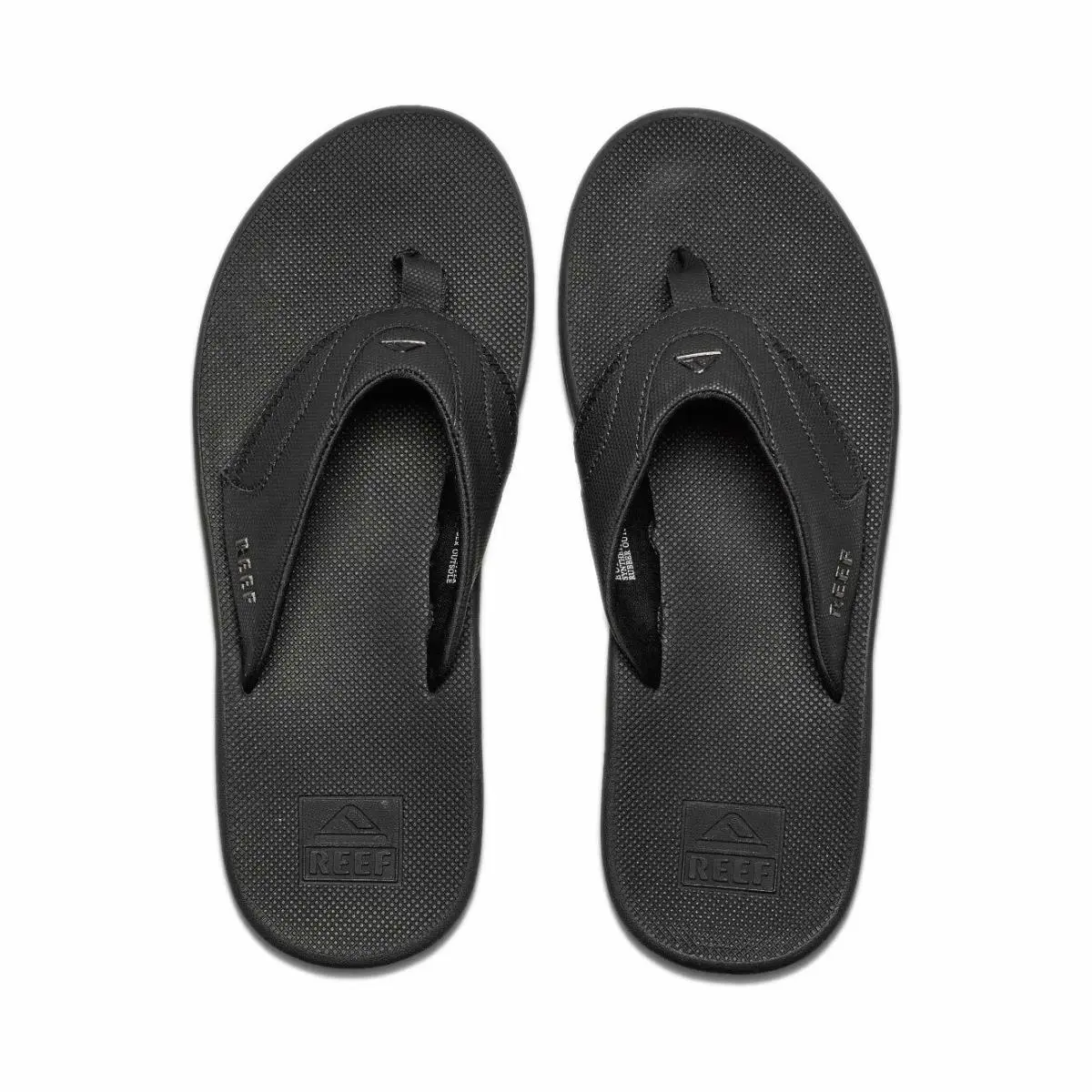 Men`s Fanning Flip Flop with Bottle Opener All Black by Reef