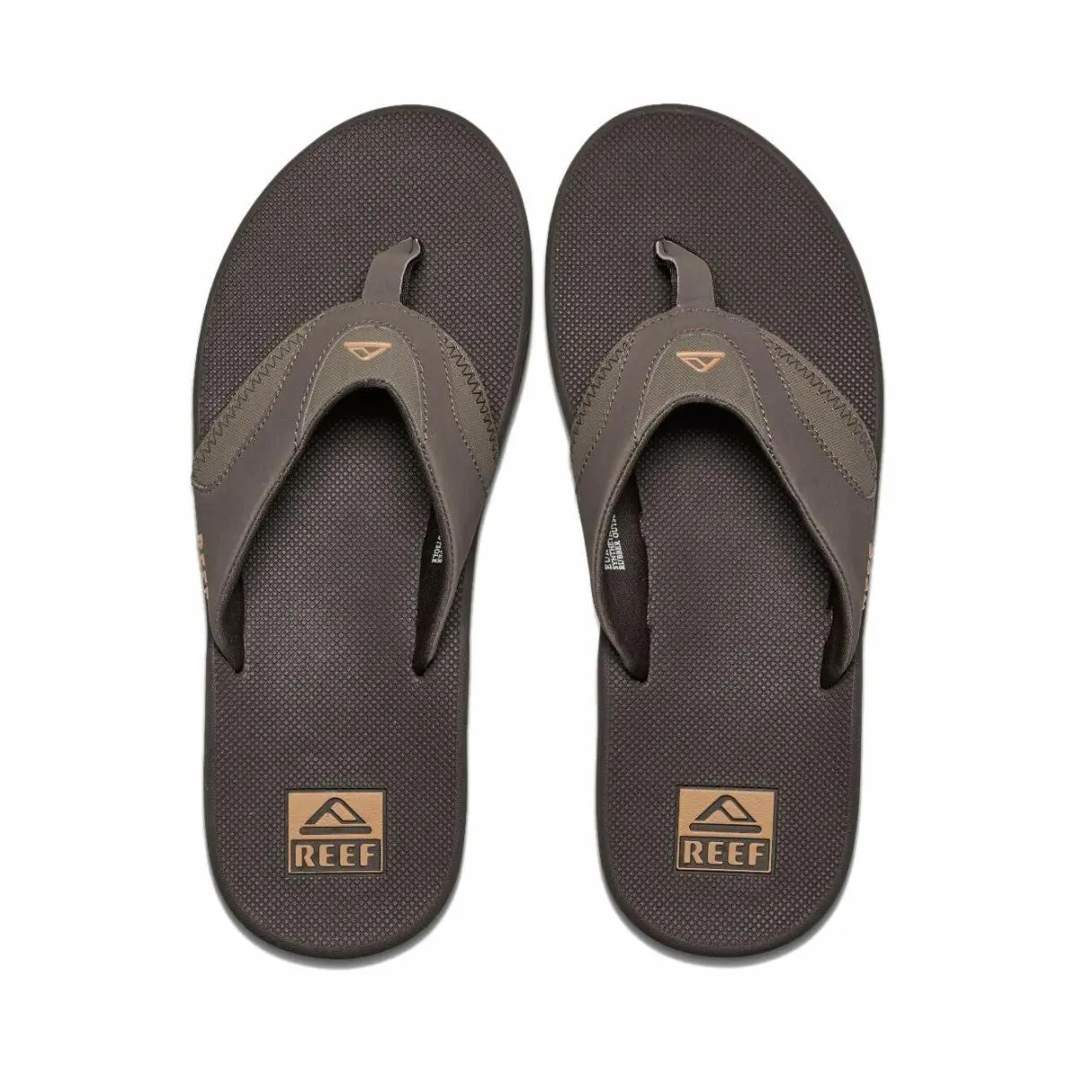 Men`s Fanning Flip Flop with Bottle Opener Brown/Gum by Reef