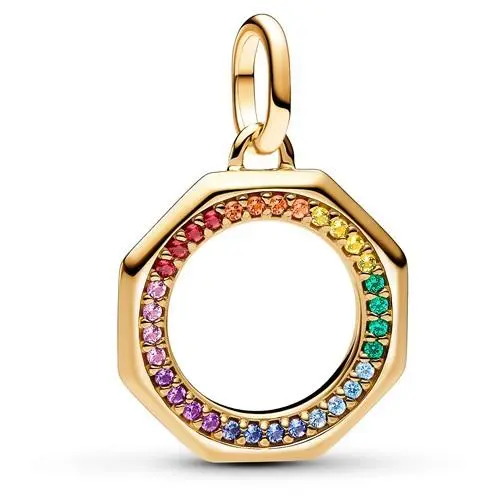 Pandora ME Rainbow Medallion Charm 14k Gold Plating 763368C01