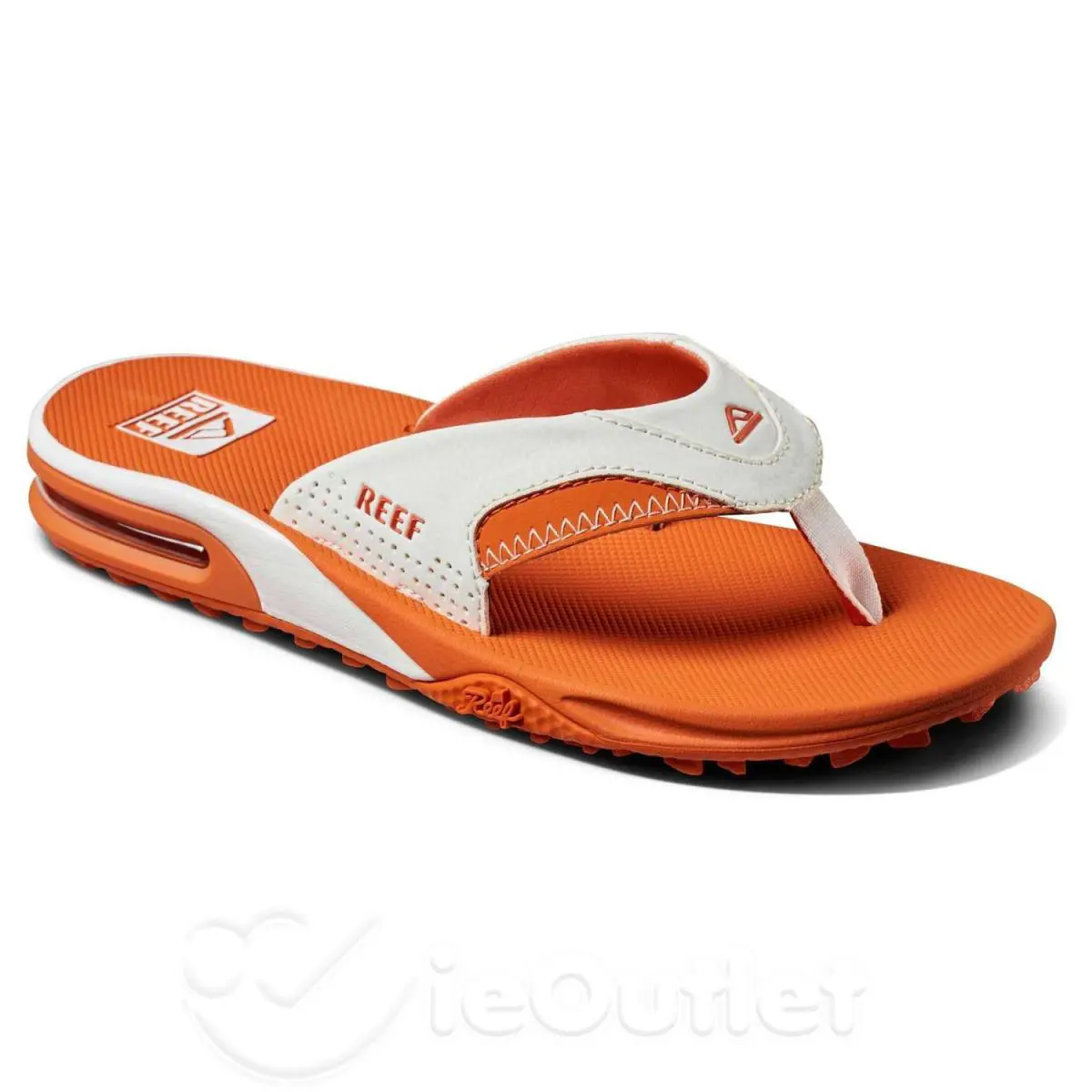 Reef Fanning Pregame All-terrain Flip Flop + Bottle Opener Orange White Size 10