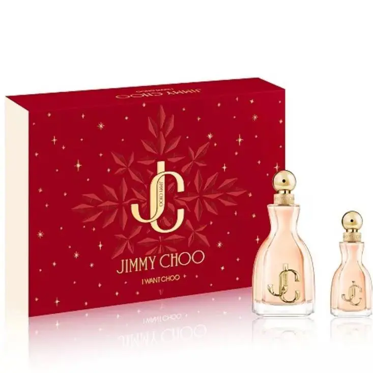 Jimmy Choo I Want Choo 2pc Gift Set with 3.3+1.3oz Edp Spray