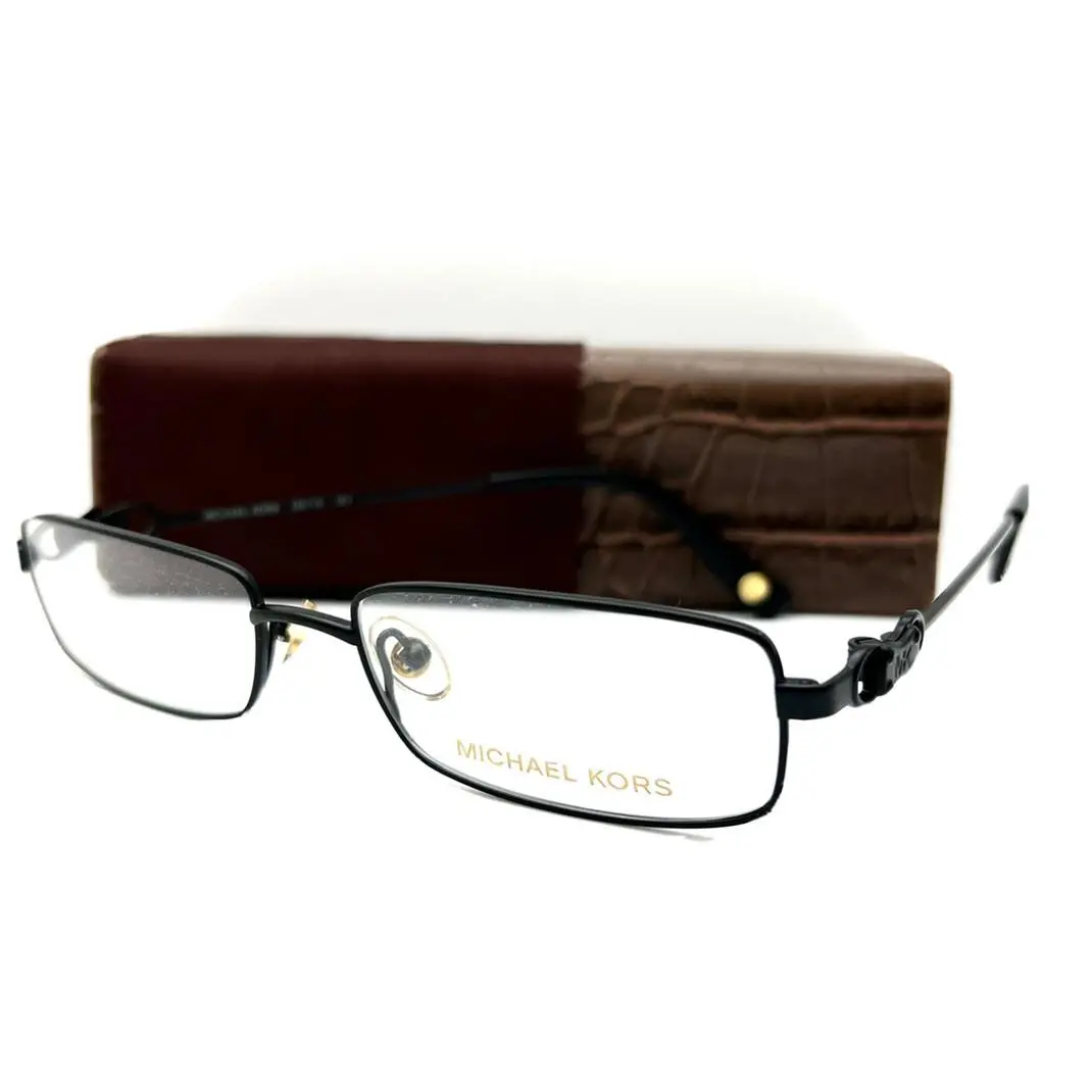Michael Kors Eyeglasses Titanium M 718 001 Black 51-16-130 with Case