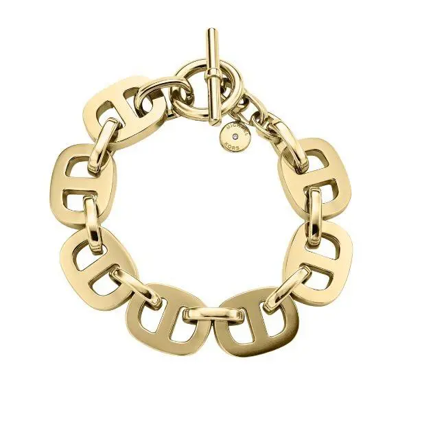 Michael Kors Maritime Link Toggle Bracelet in Gold