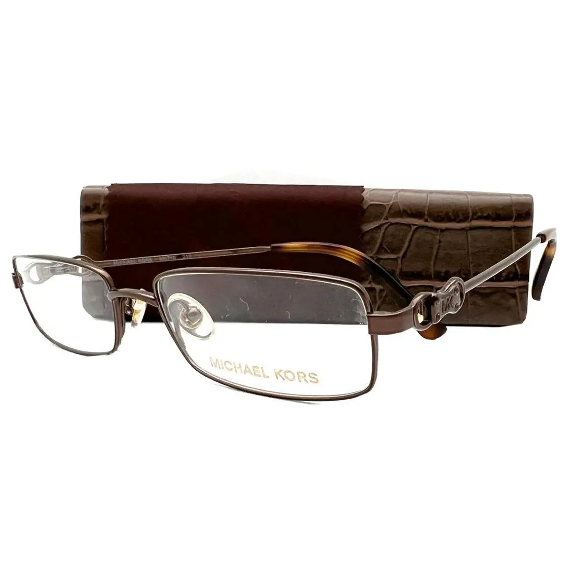 Michael Kors Eyeglasses Titanium M 718 213 Shiny Bronze 51-16-130 with Case
