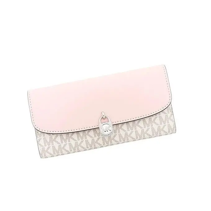 Michael Kors Hamilton Large Signature Logo Continental Wallet Pwd Blsh Mlt 35T5S