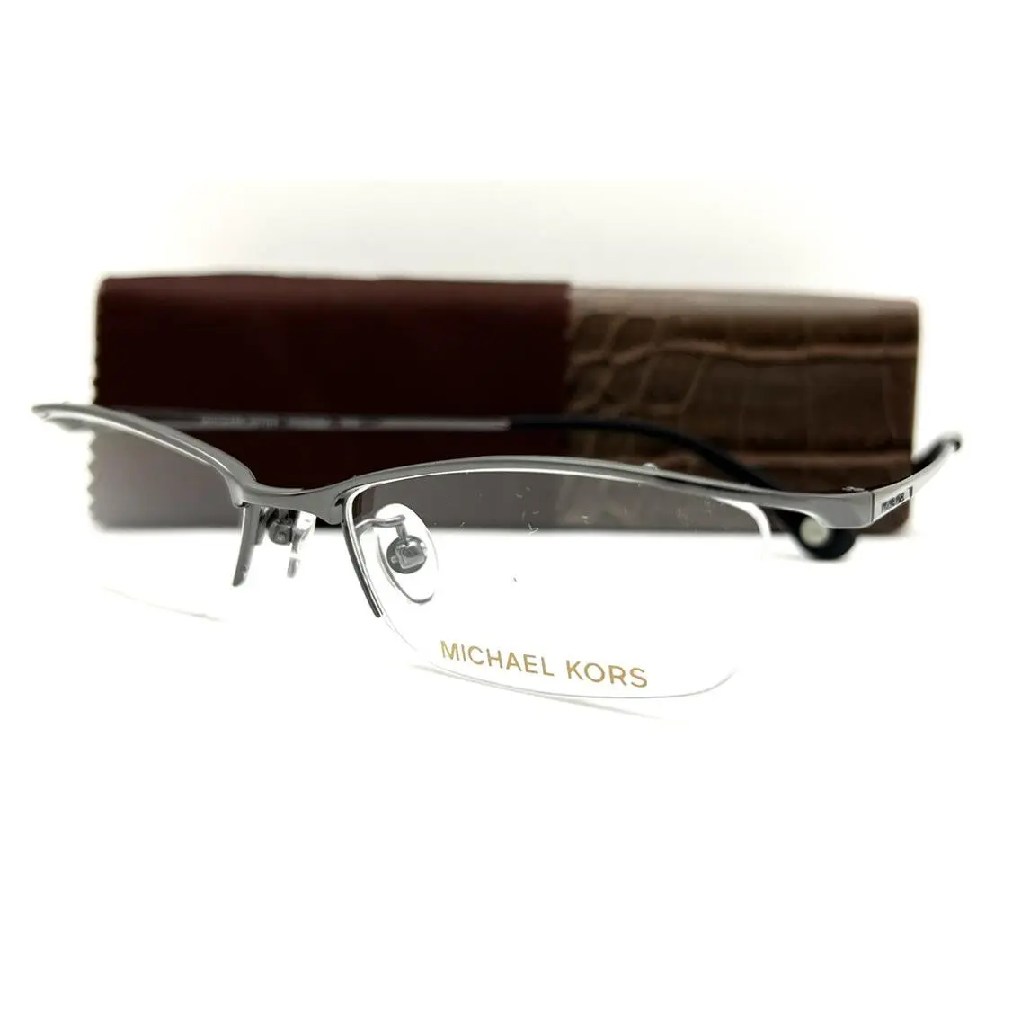 Michael Kors Eyeglasses Titanium M 717 AF 015 Shiny Grey 52-17-140 W/case