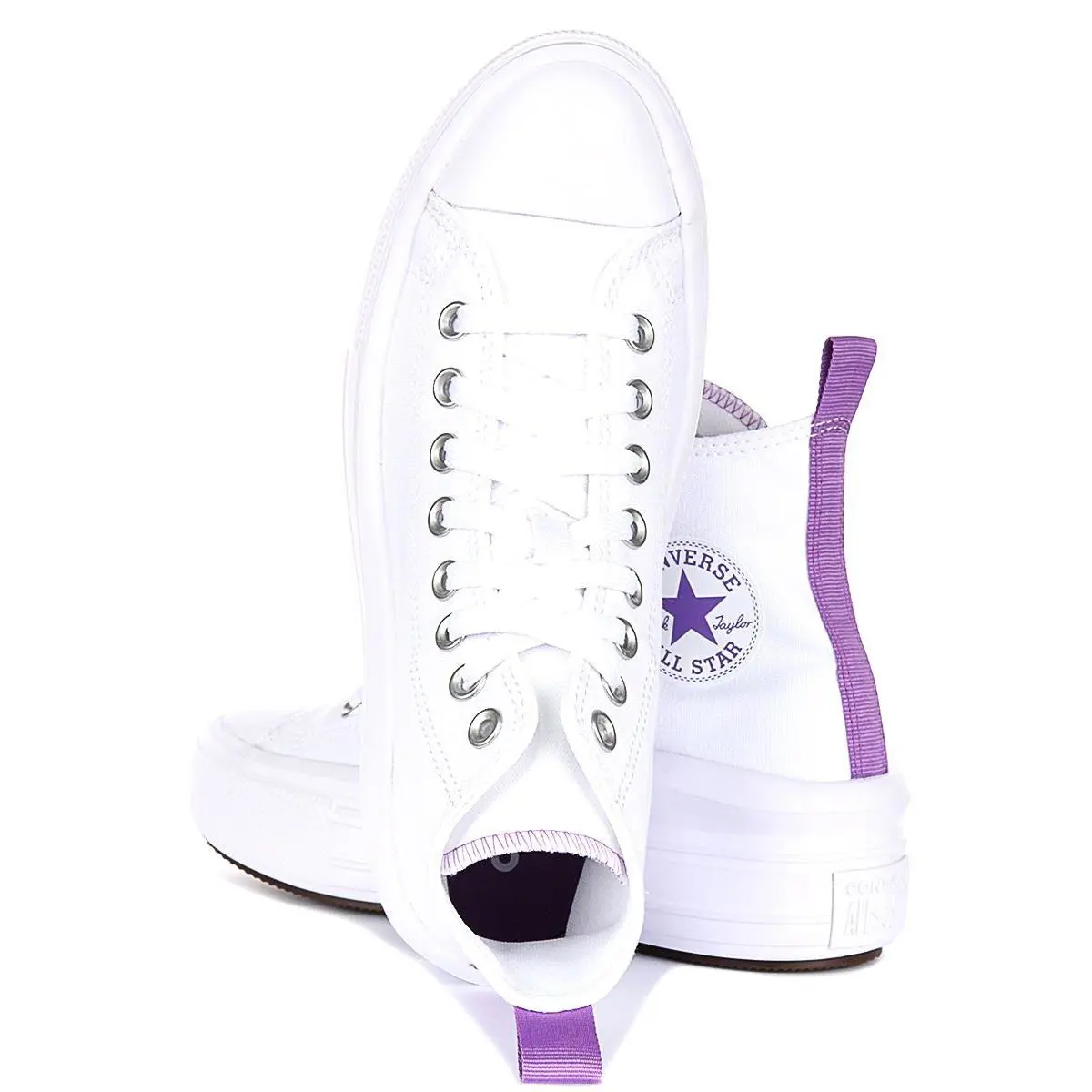 Converse shoes - White Purple 2