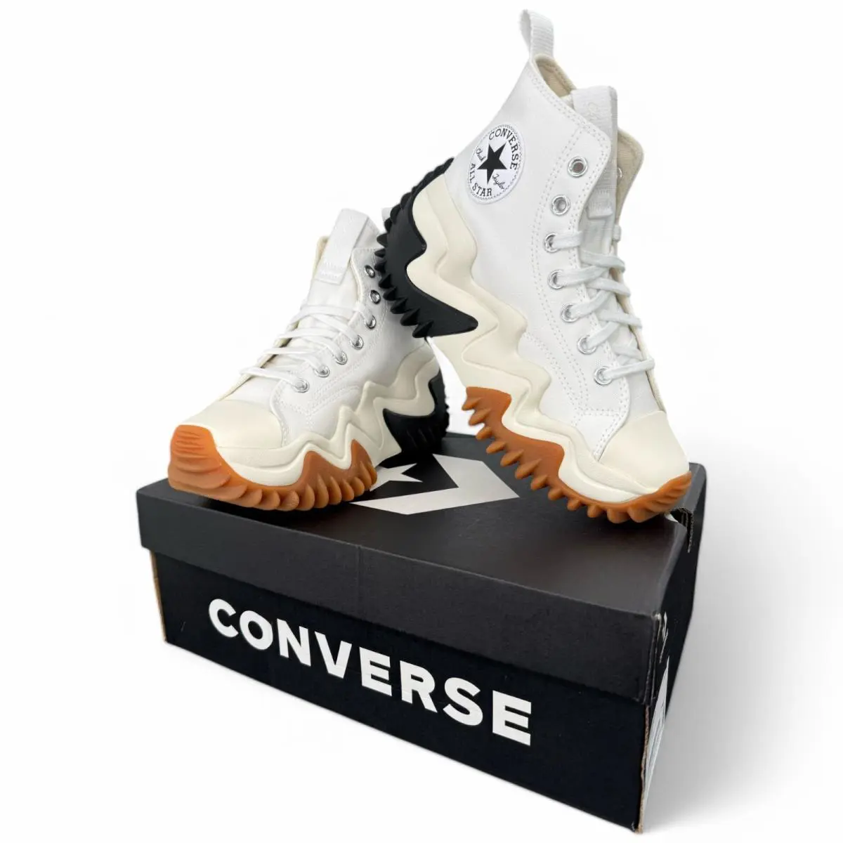 Converse shoes - Run Star Motion Hi - Run Star Motion - WHITE / BLACK / GUM HONEY (Canvas) 2