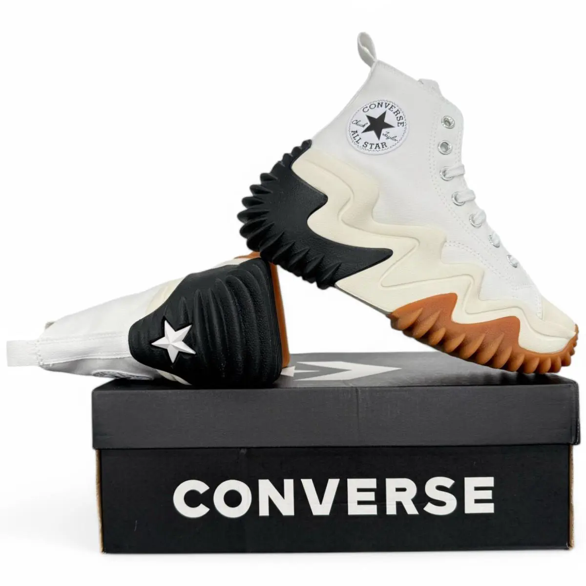 Converse shoes - Run Star Motion Hi - Run Star Motion - WHITE / BLACK / GUM HONEY (Canvas) 3