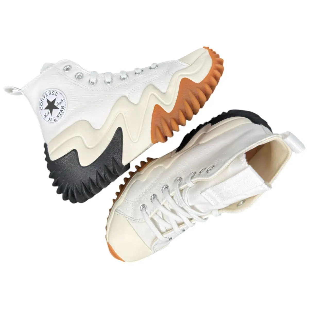 Converse shoes - Run Star Motion Hi - Run Star Motion - WHITE / BLACK / GUM HONEY (Canvas) 6