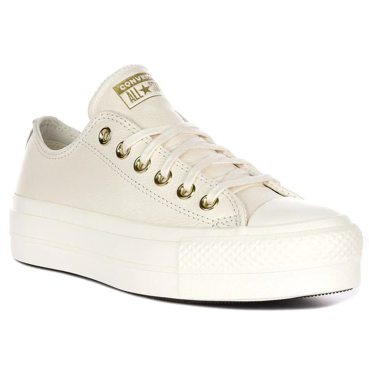 Converse A12765C Ct Lift Platform Textile Womens Sneakers In Cream US 3 - 10 - Cream