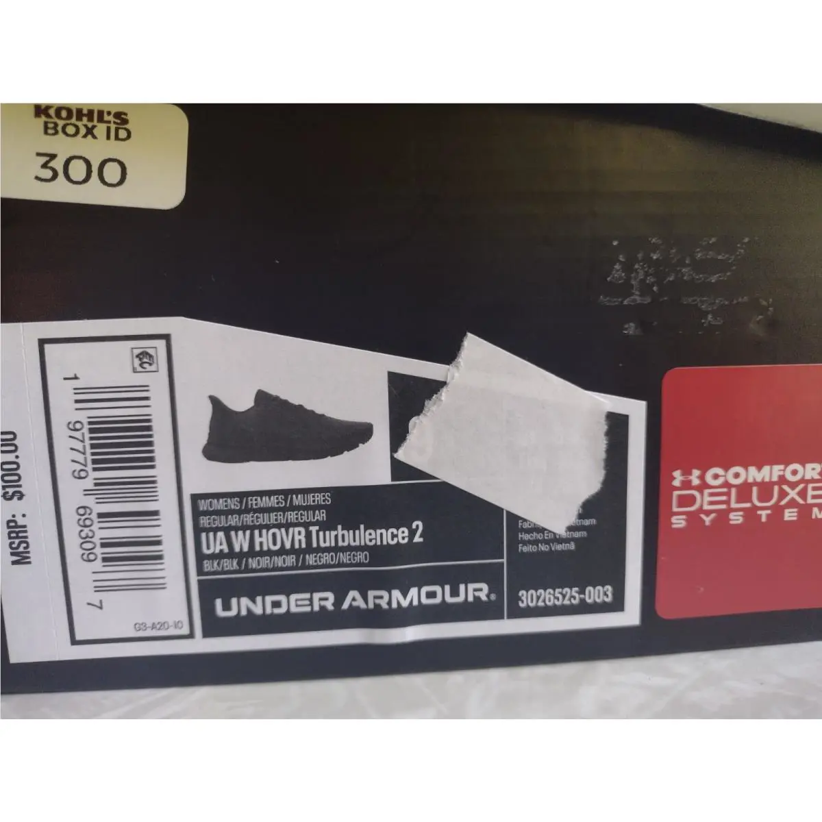 Under Armour shoes - Under Armour HOVR Turbulence 2 - 3026525-001 - Black 7