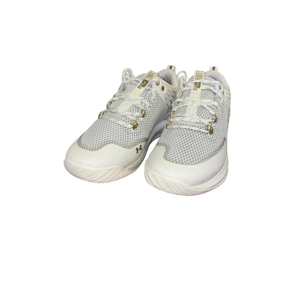 Under Armour shoes - HOVR Block City - HOVR Block City - 3023709-103 - White/Metallic Gold, Manufacturer: White/ Metallic Gold 0