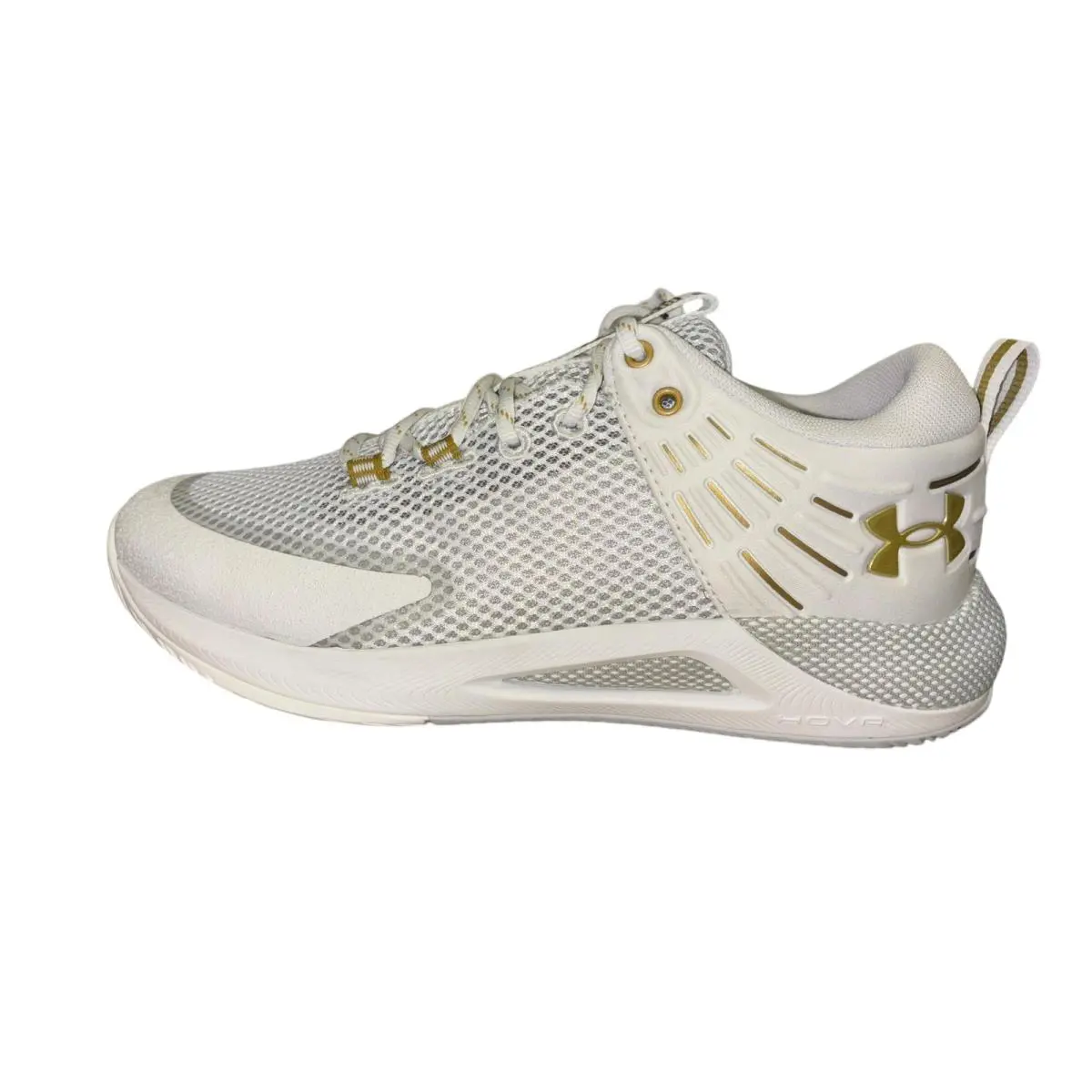 Under Armour shoes - HOVR Block City - HOVR Block City - 3023709-103 - White/Metallic Gold, Manufacturer: White/ Metallic Gold 12