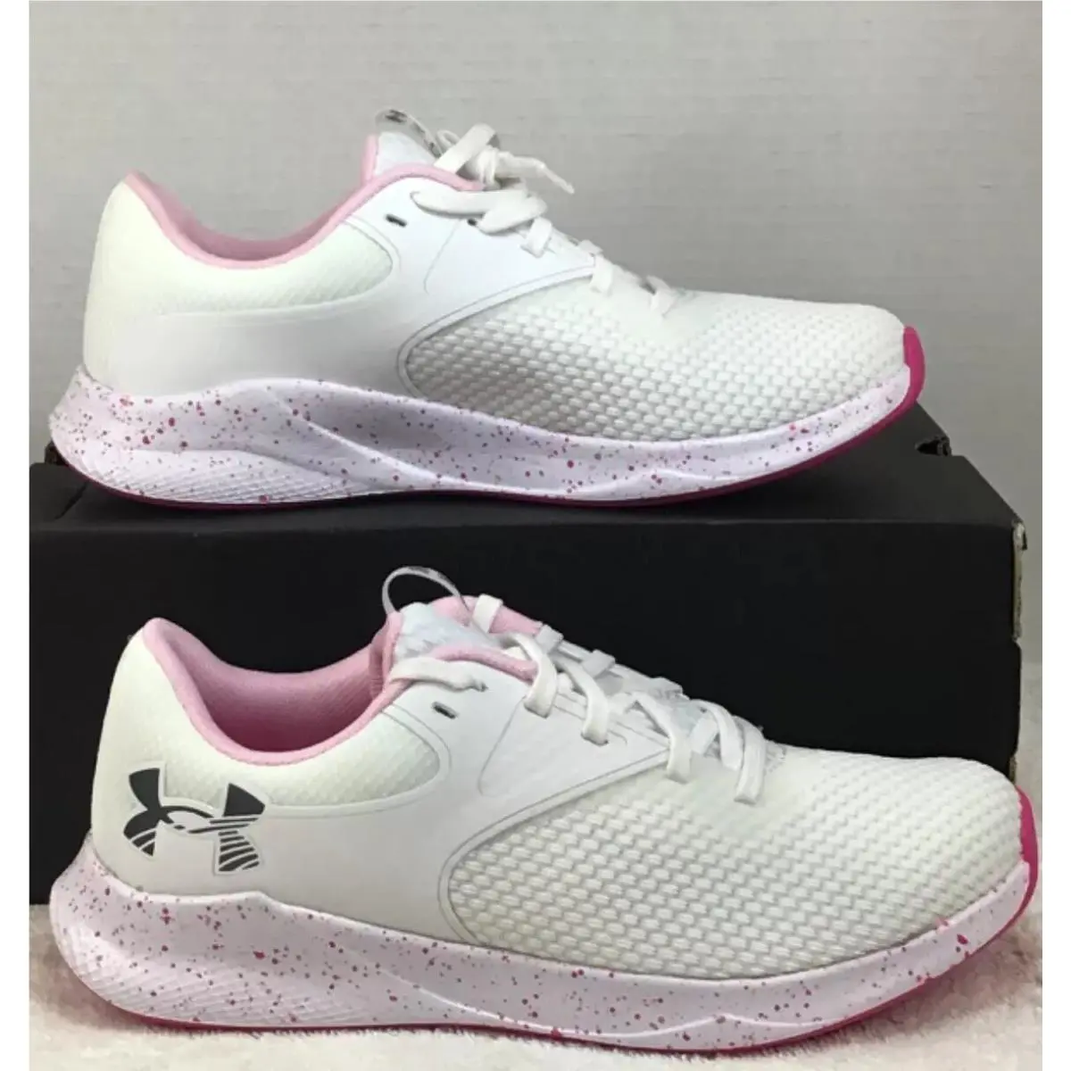 Under Armour shoes - Under Armour Charged Aurora 2 - 3026328-100 - WHT/PNK 0