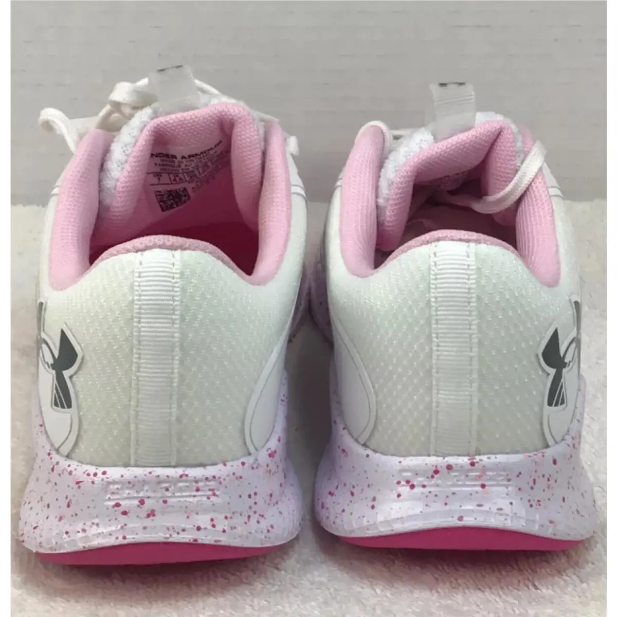 Under Armour shoes - Under Armour Charged Aurora 2 - 3026328-100 - WHT/PNK 4