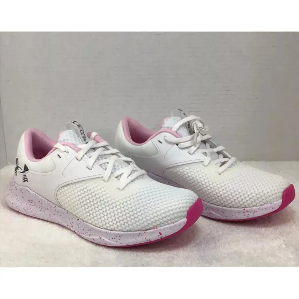 Under Armour shoes - Under Armour Charged Aurora 2 - 3026328-100 - WHT/PNK 6