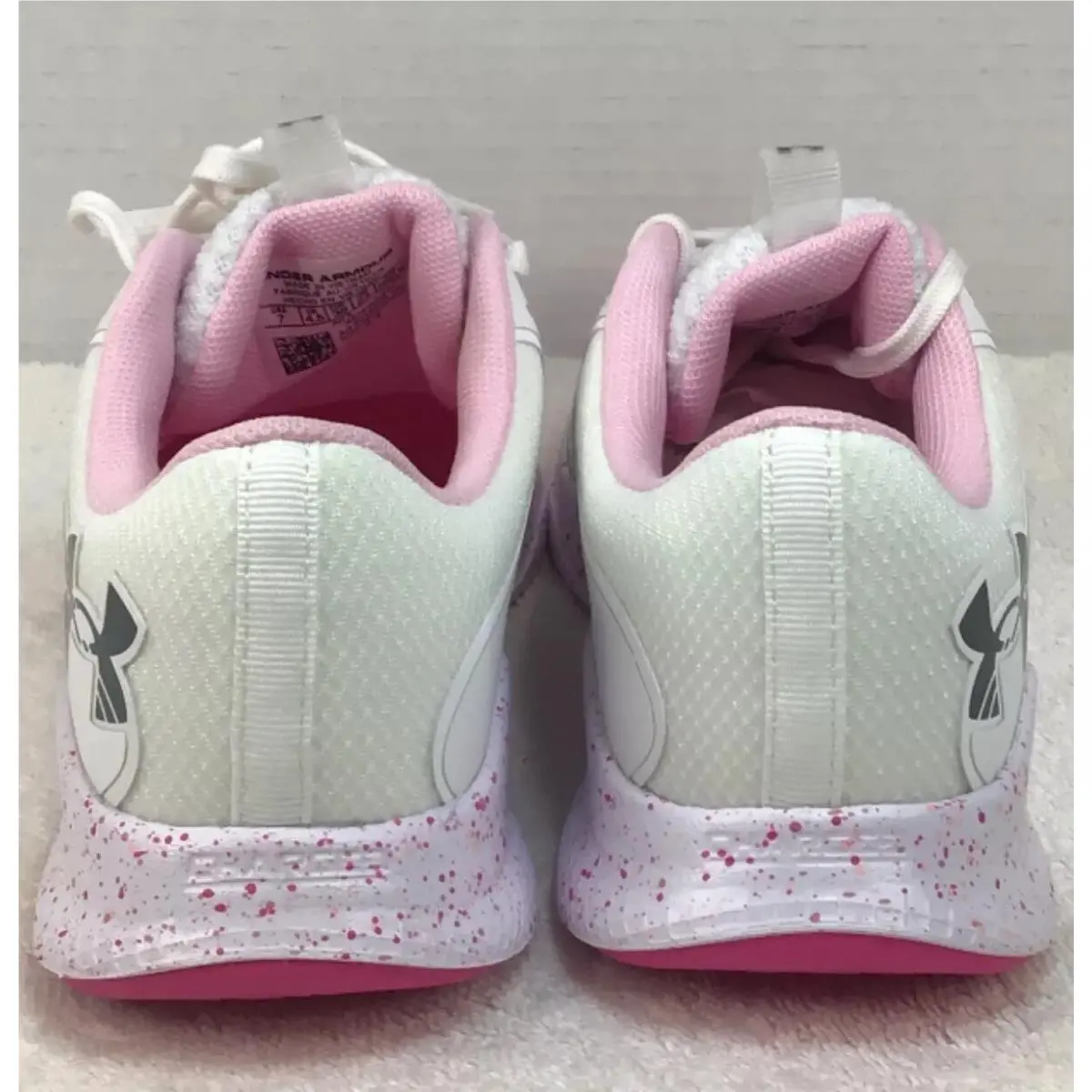 Under Armour shoes - Under Armour Charged Aurora 2 - 3026328-100 - WHT/PNK 13