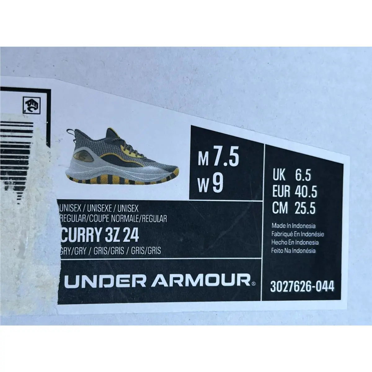Under Armour shoes - Under Armour Curry 3Zer0 24 - 3027626-044 - Gray 1