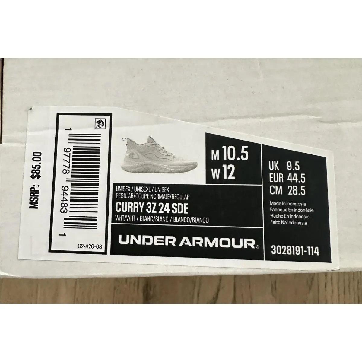 Under Armour shoes - Curry 3Z 24 SDE - Curry SDE - 3028191-114 - White 9