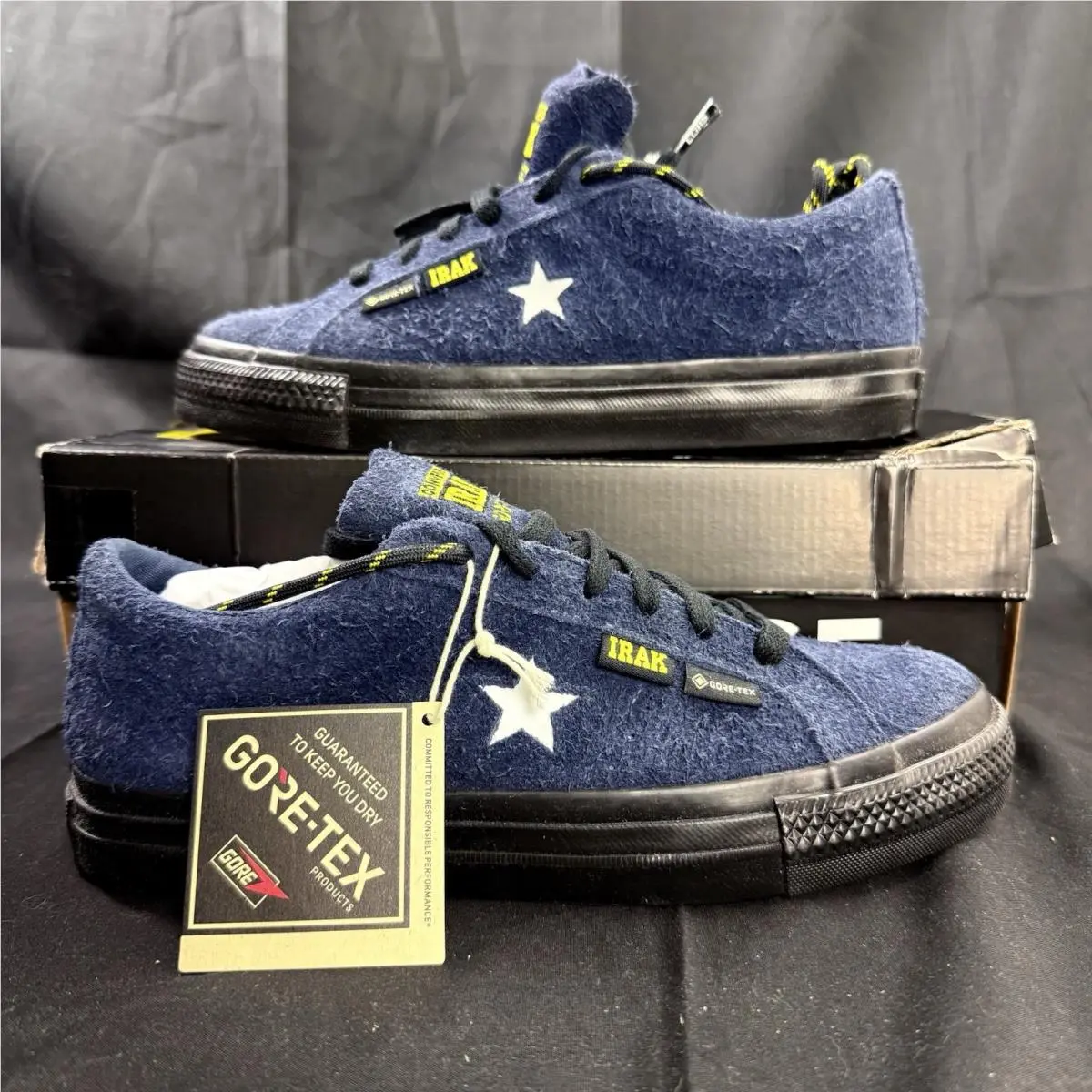 One Star Pro Low Top Irak Gore Tex Suede Navy A13646C Mens 6 W 7.5 by Converse