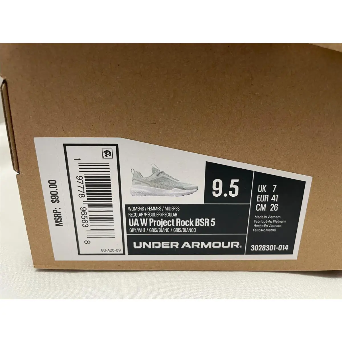 Under Armour shoes - Under Armour Project Rock - Project Rock - 3028301 014 - Gray (UPC: 197778965638) 5