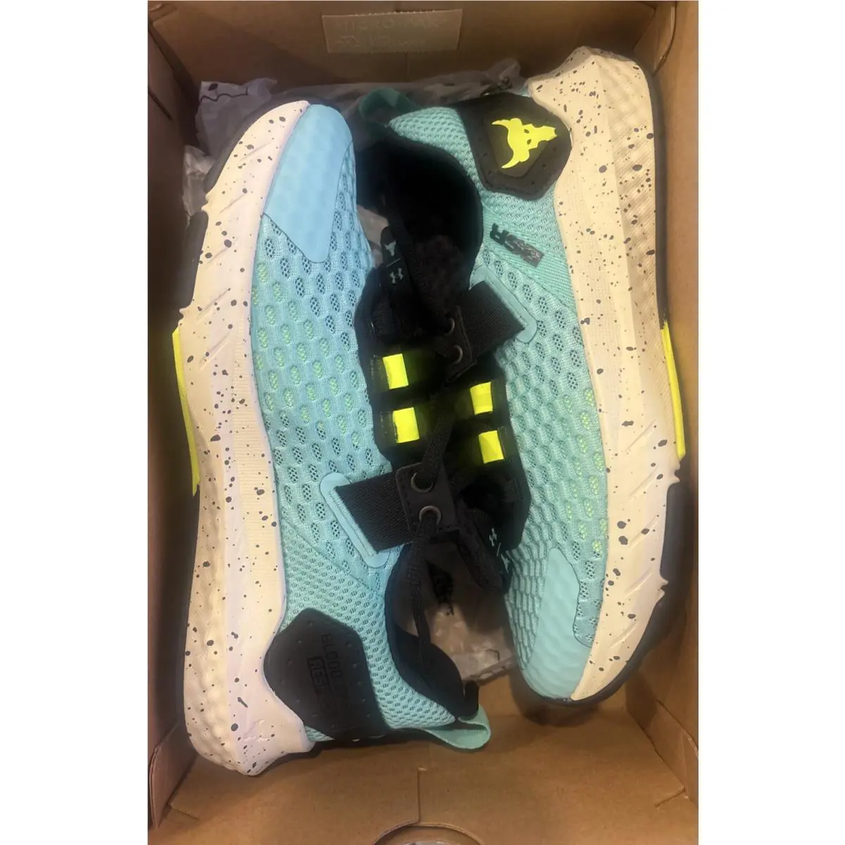 Under Armour shoes - Under Armour Project Rock 4 - 3027345-300 - Green/Black (UPC: 196885801037) 7