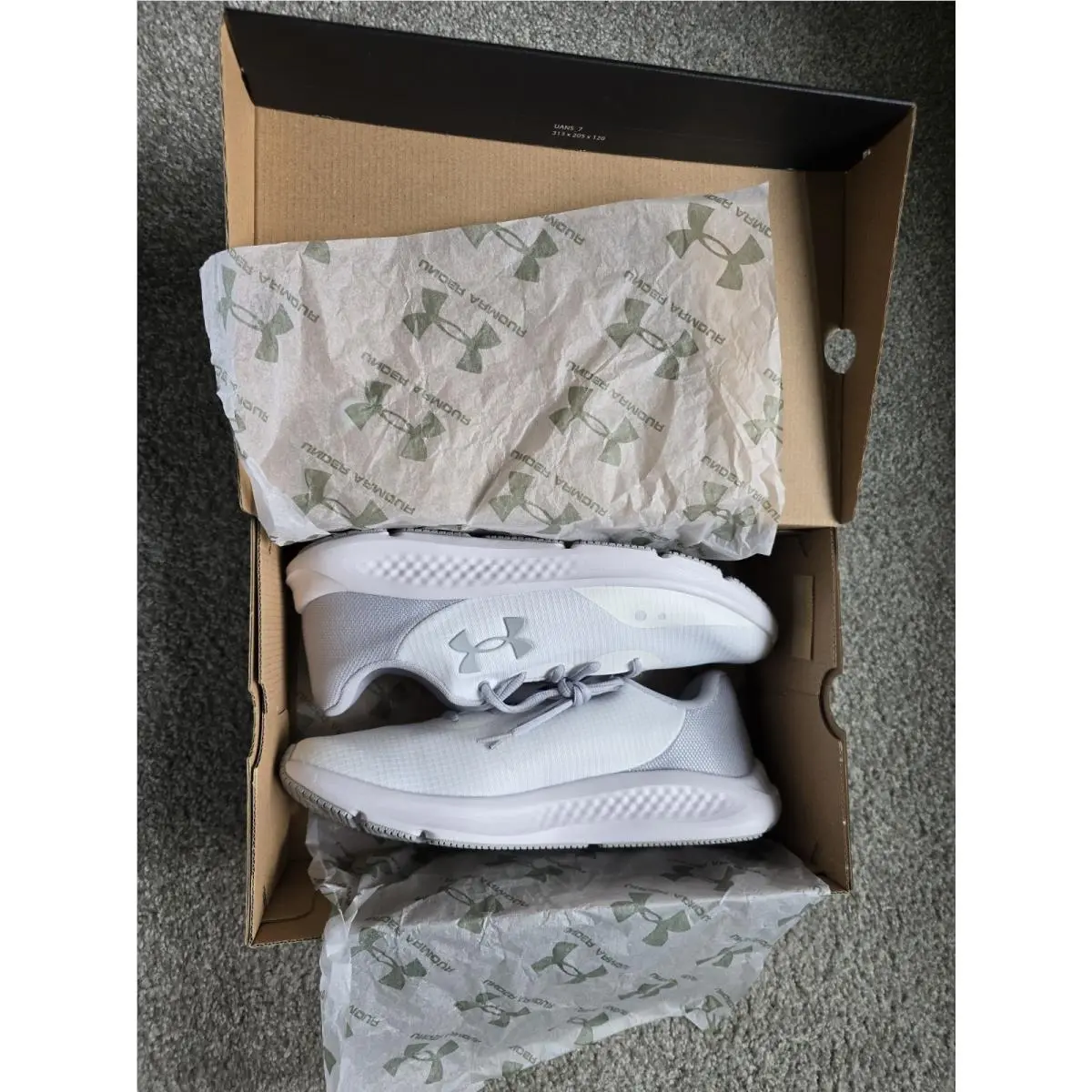 Under Armour shoes - Under Armour Charged Pursuit 3 Tech - 3025424-103 - White / Blue 0