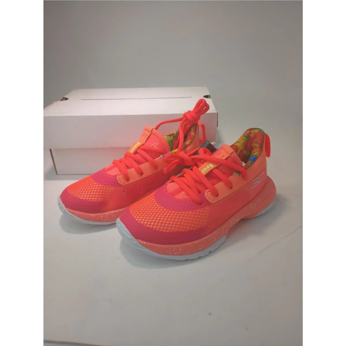 Under Armour shoes - Under Armour Curry 7 - Curry - 3022114-603 - Orange (UPC: 193444508048) 2