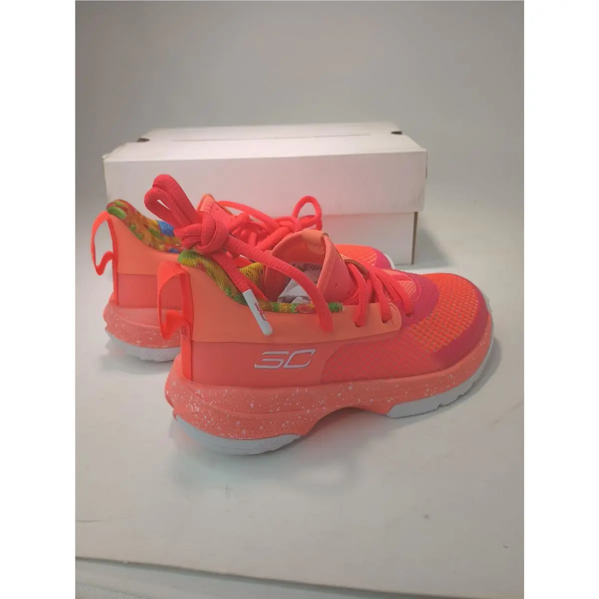 Under Armour shoes - Under Armour Curry 7 - Curry - 3022114-603 - Orange (UPC: 193444508048) 6