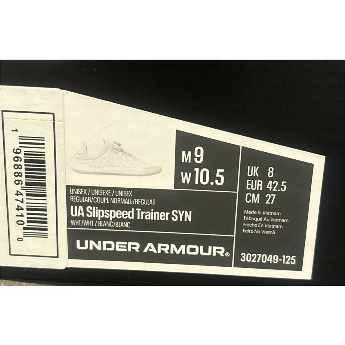 Under Armour shoes - Under Armour Slipspeed Trainer - Slipspeed Trainer - 3027049-125 - White, Manufacturer: WHT/WHT (UPC: 196886474100) 8