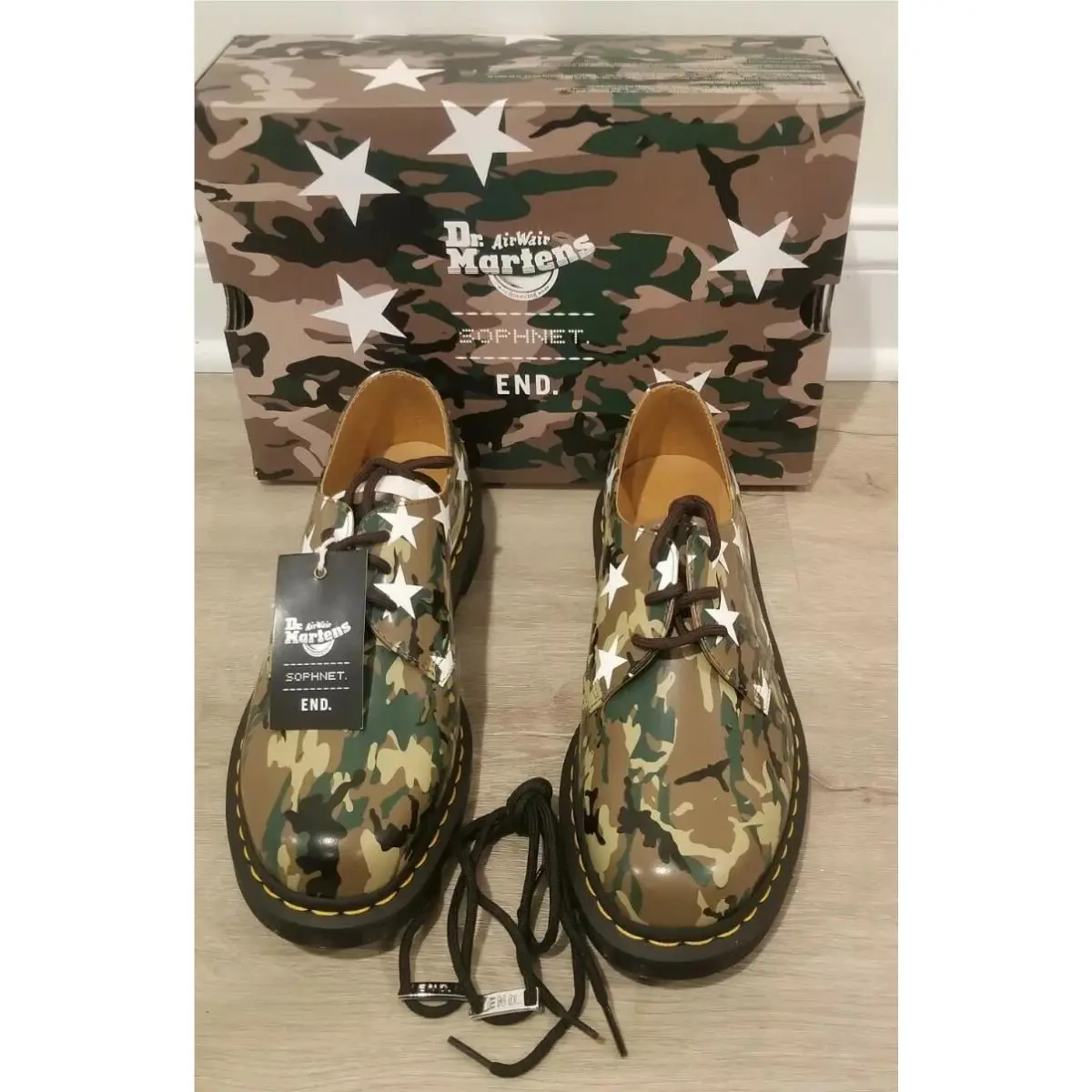 Dr. Martens shoes - End. x Dr. Martens x Sophnet 1461 - Camo (UPC: 190665411423) 1