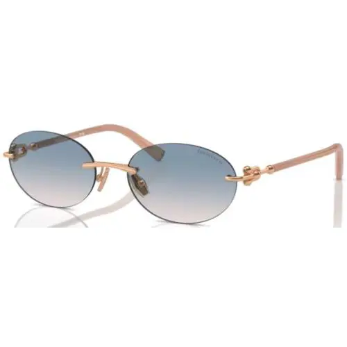 Tiffany Co. TF3104D 621716 Sunglasses Women`s Rose Gold/brown Gradient 56mm