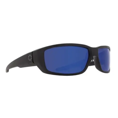 Spy Optic Dirty MO Sunglasses - Matte Black / Happy Bronze Polar Blue Mirror - Frame: Matte Black, Lens: Happy Bronze Polar Blue Spectra Mirror