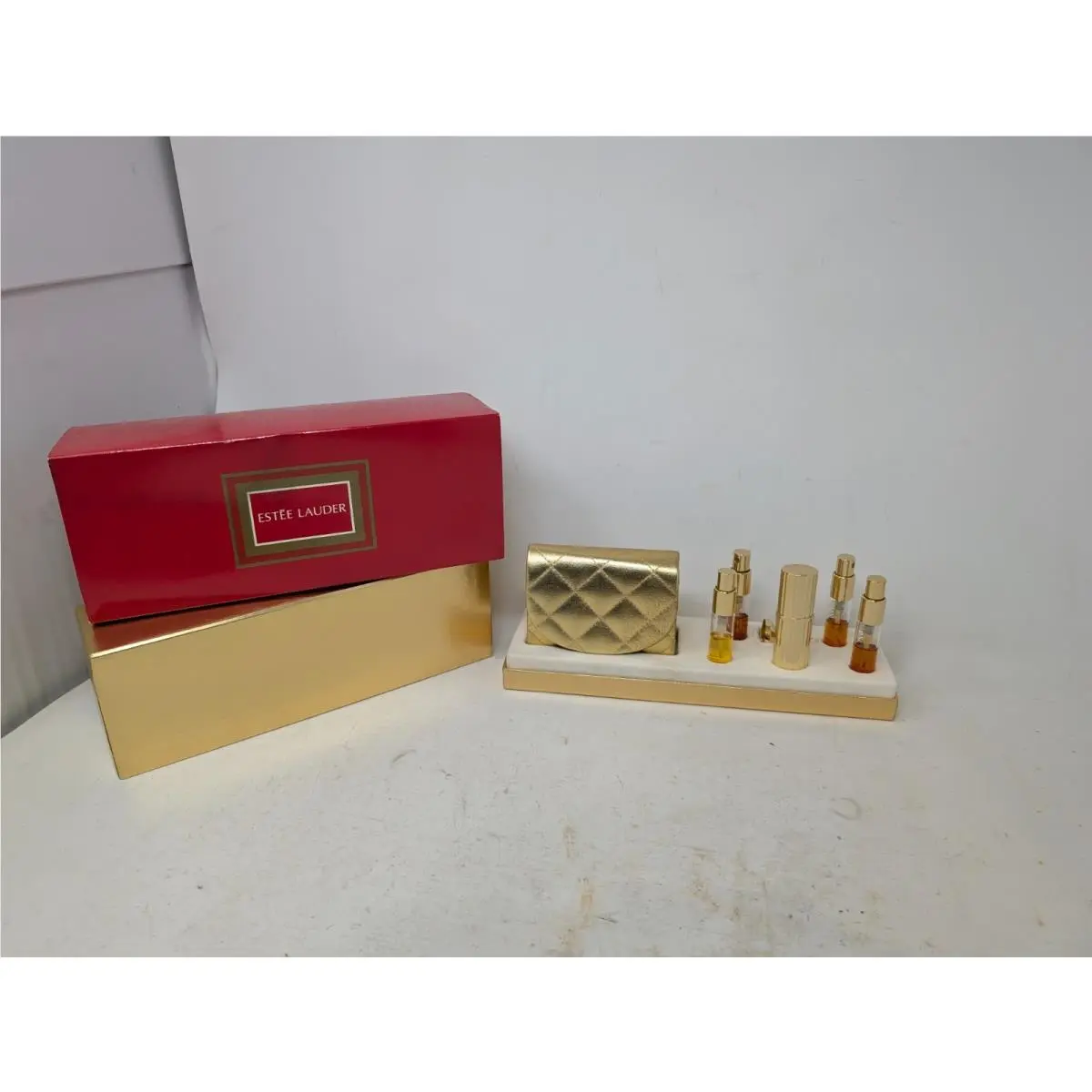 Vintage Nos Estee Lauder Golden Luxuries Gift Set Perfume 244