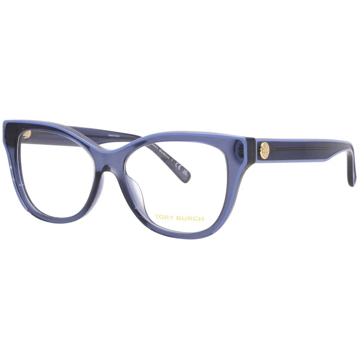 Tory Burch TY2147U 2003 Eyeglasses Women`s Transparent Blue Full Rim 54mm