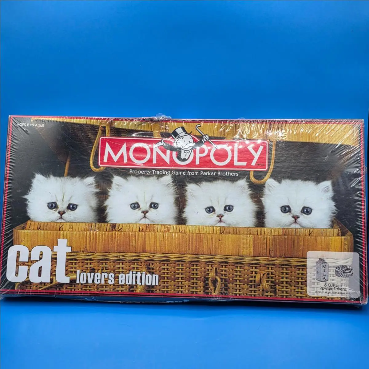 Monopoly Cat Lovers Edition Board Game Rare Custom Pewter 2007 Hasbro