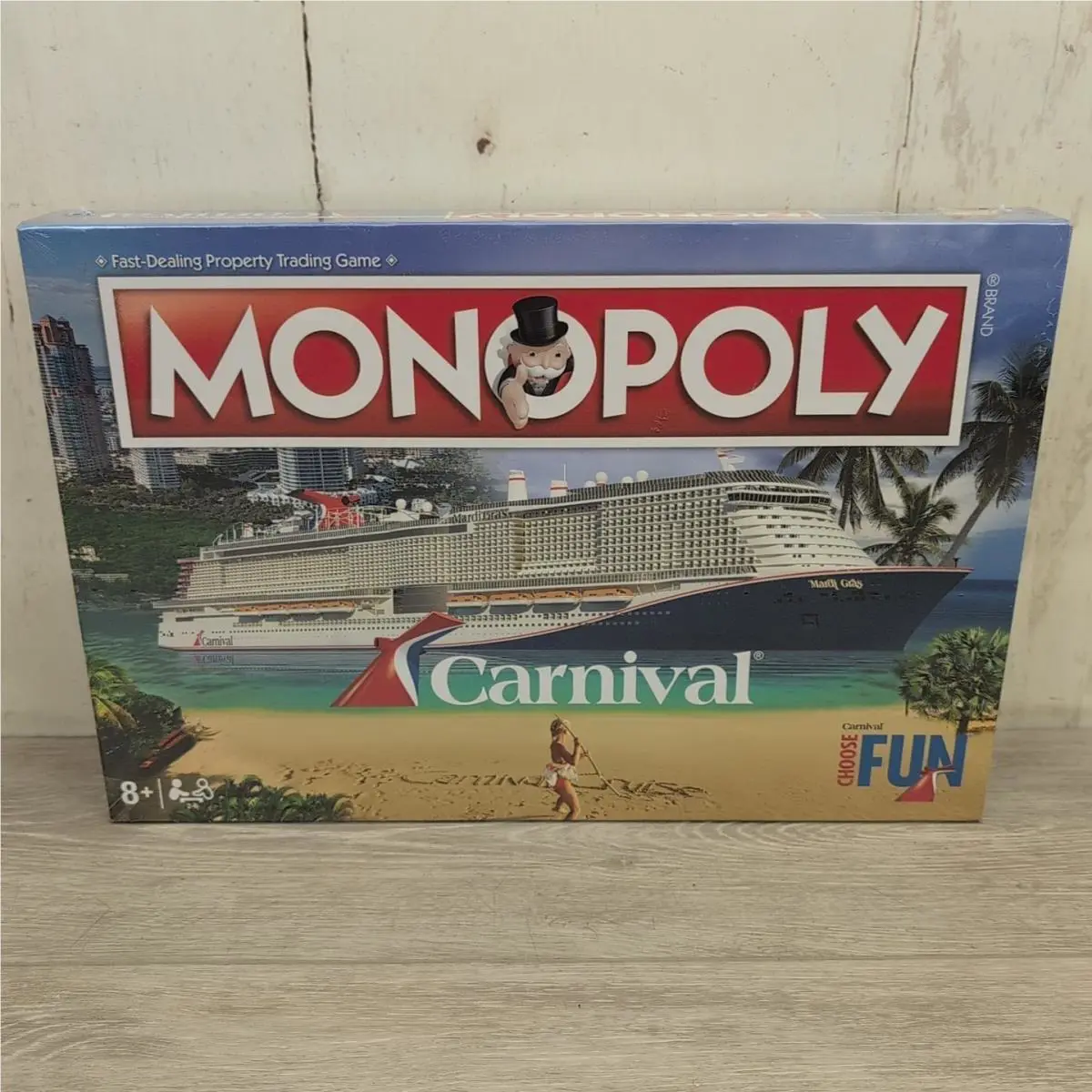 2020 Carnival Cruise Ship Line Edition Monopoly Board Game