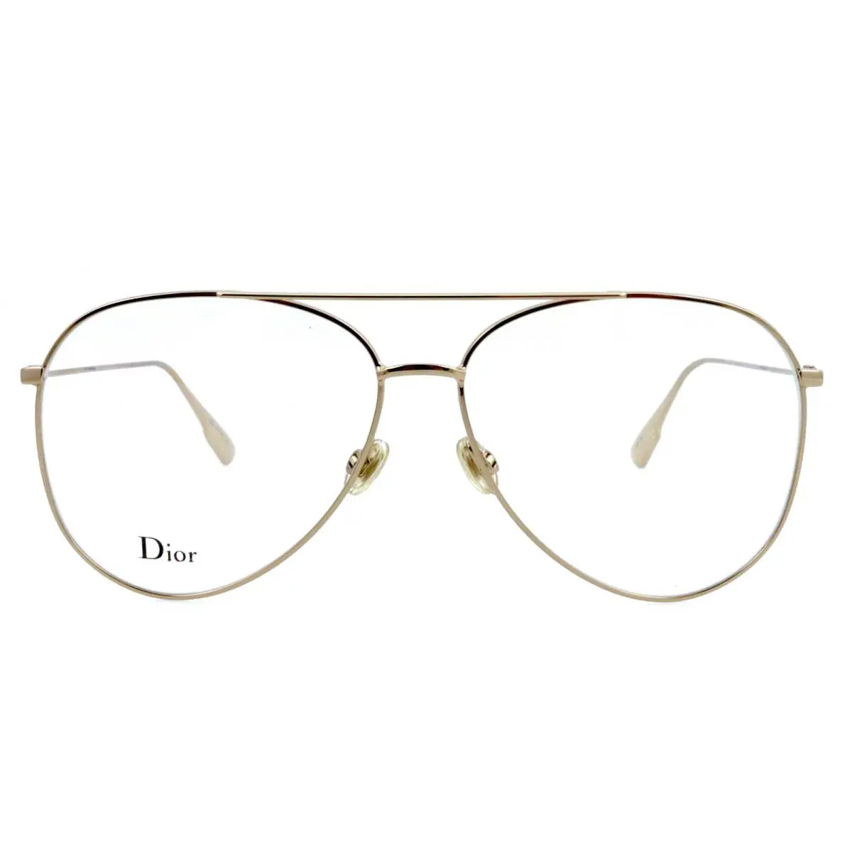 StellaireO17 JG5 58mm Gold Aviator Eyeglasses Frames Italy Unisex by Dior