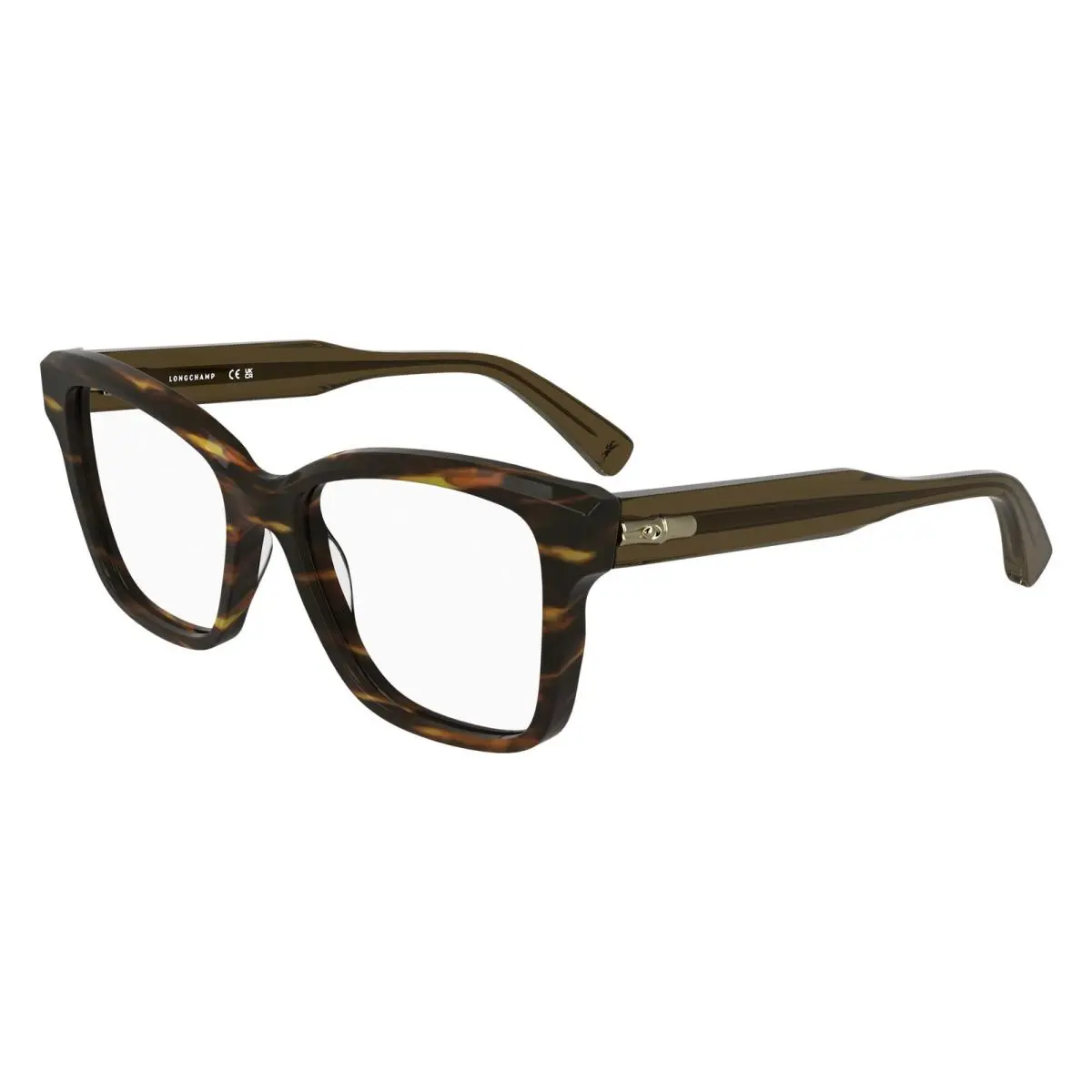 Longchamp LO 2770 Striped Brown 211 Size 53 Eyeglasses