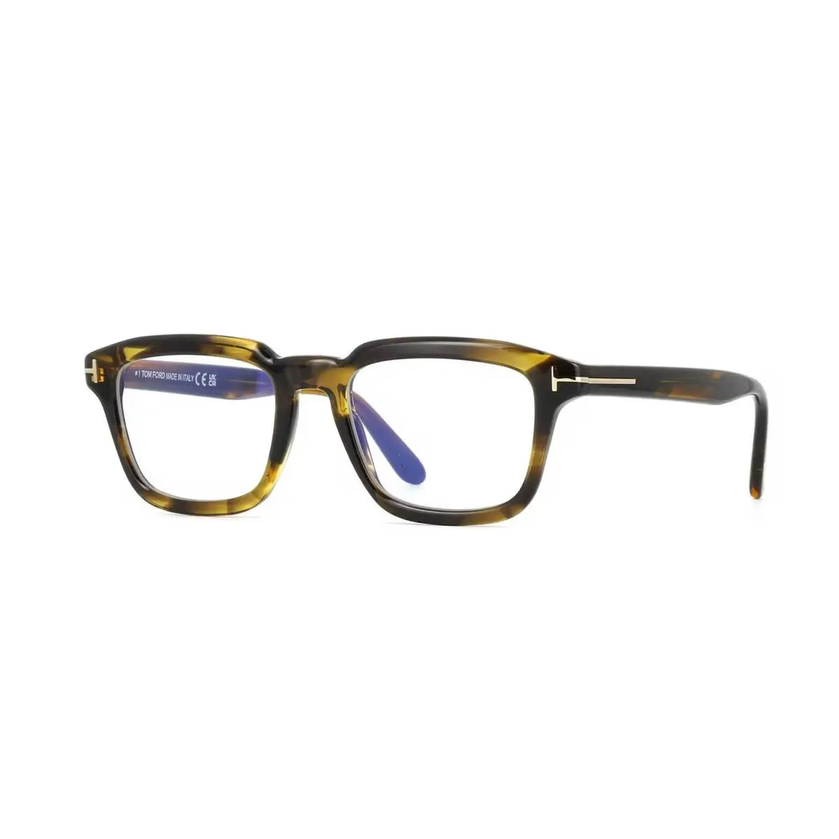 Tom Ford FT6032-B Blue Block Yellow Havana 056 Eyeglasses