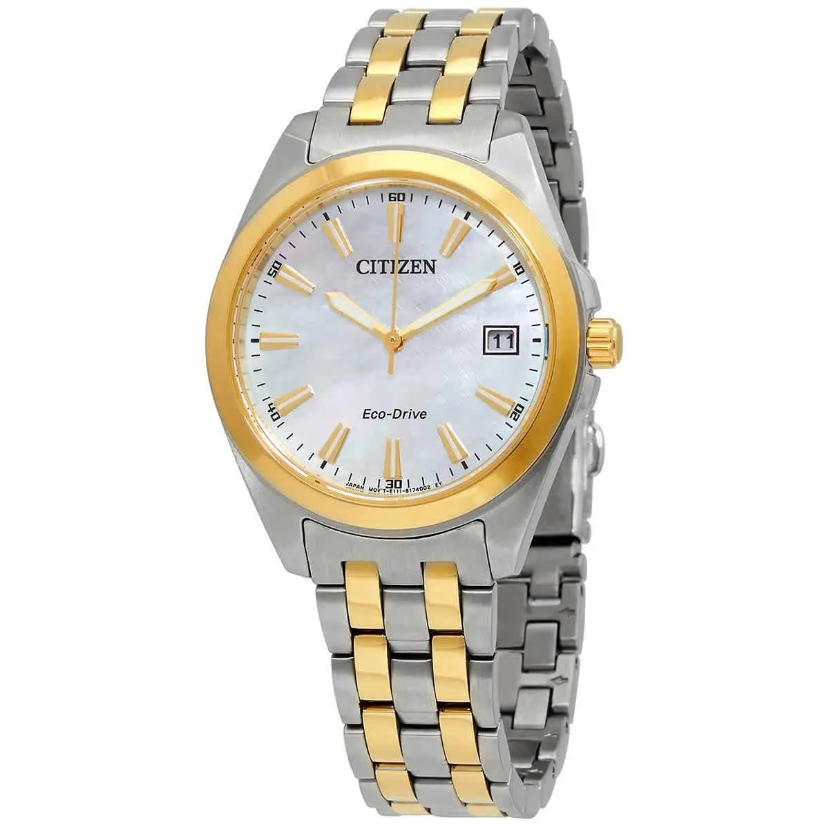 Eco-drive Mop Dial Two-tone Ladies Watch EO1224-54D by Citizen